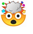 Brain exploding emoji